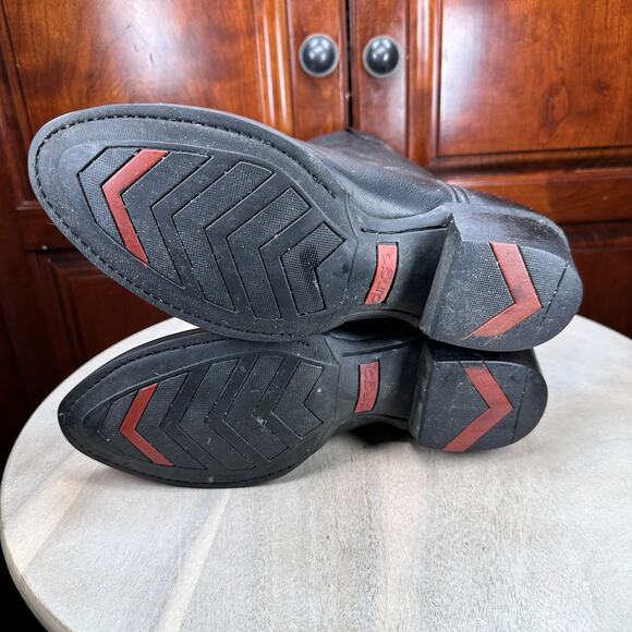 Dingo Men’s Black Leather Western Cowboy Boots Size 10 EW Country Riding EUC - Picture 9 of 16